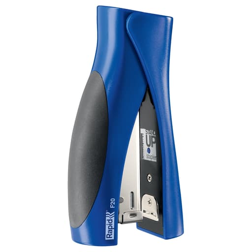 Agrafeuse de bureau verticale 20 feuilles Ultimate StandUp F20 bleu titanium