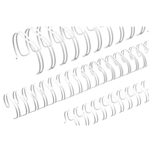 50 peignes anneaux métalliques A5 16 boucles 22 mm (7/8'') Pas 2:1 blancs RENZ — Base