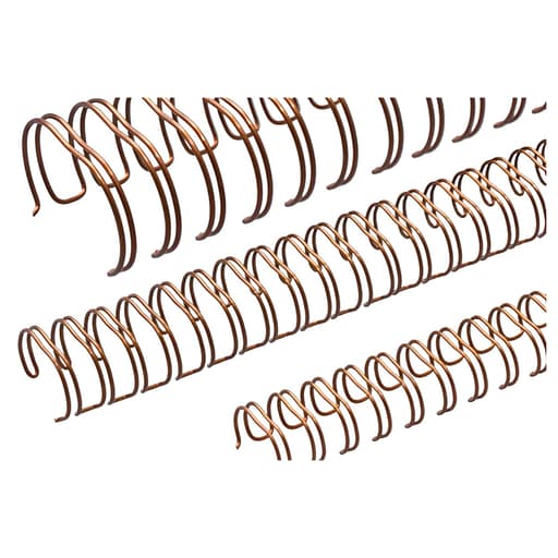 50 peignes anneaux métalliques A5 16 boucles 22 mm (7/8'') Pas 2:1 bronze RENZ — Base