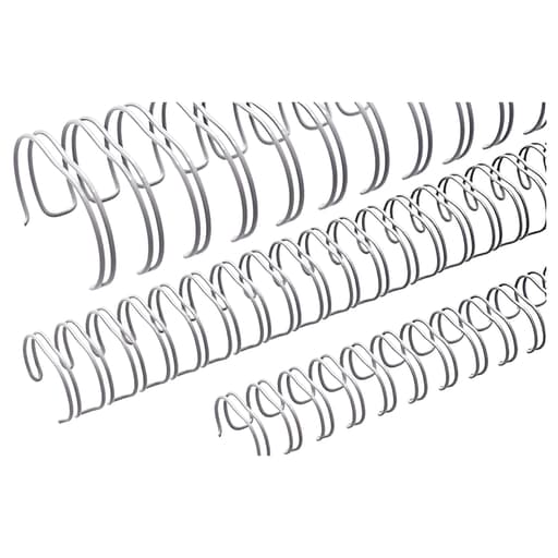 50 peignes anneaux métalliques A5 16 boucles 22 mm (7/8'') Pas 2:1 argent mat RENZ — Base