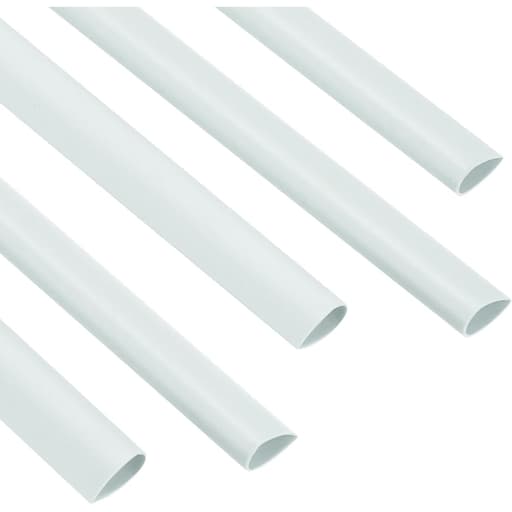 Baguette de serrage à coin arrondi Baguettes de serrage 10 mm blanches FALCON K - Baguettes de serrage Falcon K 10 mm blanches à coin arrondi